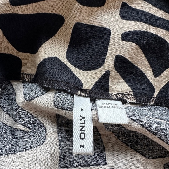ONLY | Modern Print Linen Blend Midi Skirt - Picture 5 of 5